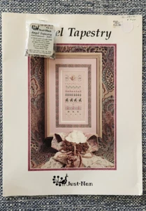Just Nan Angel Tapestry Chart and Embellishment Pack Angel has Broken Wing - Picture 1 of 9