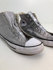 silver converse high tops