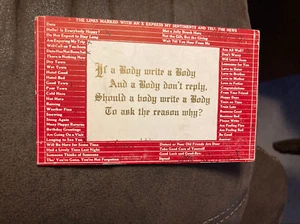 If A Body write a Body and a body don’t reply…..Gedicht - Bild 1 von 2