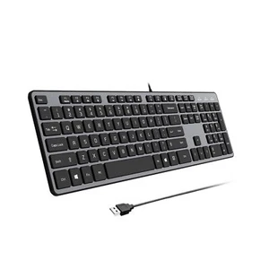 Wired USB Keyboard Comfortable Quiet Chocolate Keys Durable Ultra-Slim Wired ... - Picture 1 of 7