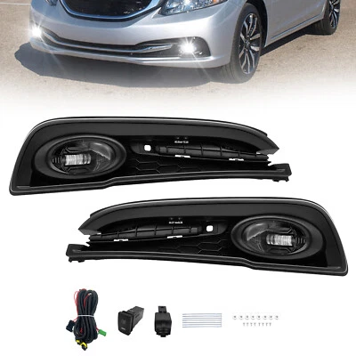 Luces antiniebla LED + cableado para Honda Civic 2013-2015 sedán Foto 1 de 4