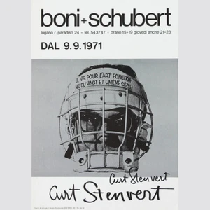 Curt Stenvert: Signiertes Ausstellungsplakat boni+schubert, Lugano 1971.  - Bild 1 von 1