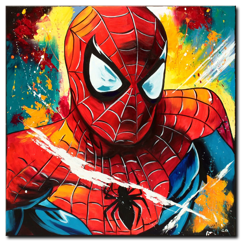 NOVAARTE Acryl Bild Gemälde Mann Abstrakte Malerei Kunst Modern Spinne ORIGINAL - Bild 1 von 4