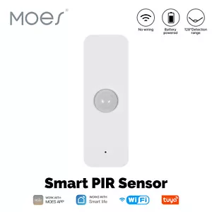 Sensor PIR inteligente WiFi MOES inalámbrico cuerpo humano IR detector de movimiento seguridad para el hogar - Imagen 1 de 18