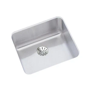 Elkay ELUHAD121255PD Lustertone Single Bowl Undermount Stainless Steel ADA Sink - Picture 1 of 9