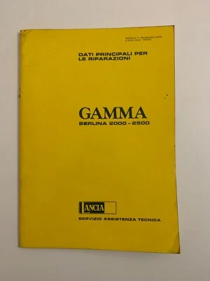 Manuale di Officina Lancia Gamma Berlina - Immagine 1 di 4