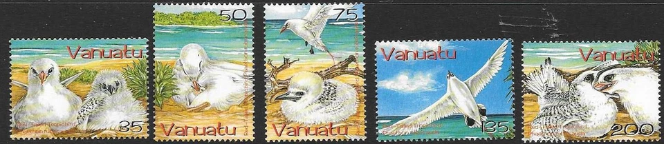 VANUATU SG932/6 2004 RED-TAILIED TROPIC BIRDS MNH - Image 1 of 1