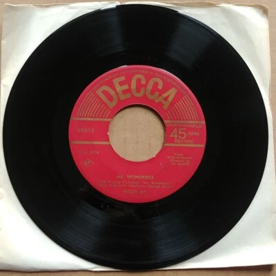 PEGGY LEE Mr. Wonderful 1956 JAPAN Import Rare 45 7" JAZZ VOCAL Record Vinyl - Image 1 of 2