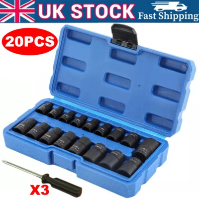 Impacted E Torx Star Sockets E5 - E24 3/8" and 1/2" Drive 17pc Set - Image 1 of 4