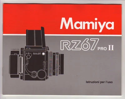 (( 2 languages to pick )) MAMIYA RZ PRO II INSTRUCTION MANUAL (ORIGINAL PRINT) - Image 1 of 2