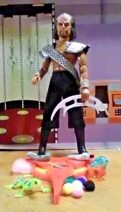Custom Mego Star Trek The Next Generation Lieutenant Worf Figure - Picture 1 of 1