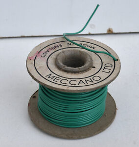 HORNBY DUBLO MECCANO REEL OF CONNECTING WIRE GREEN