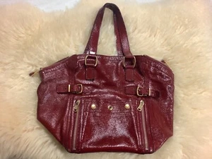 Yves Saint Laurent Rive Gauche Downtown Patent Textured Leather Bag M - Picture 1 of 11