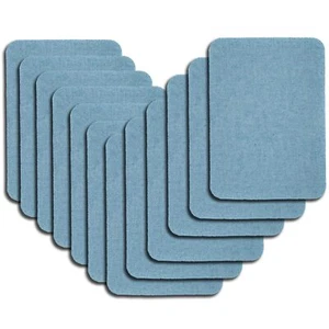 12PCS Denim Patches 100% Cotton Denim Repair Patch for Jeans Jacket Denim Men... - Picture 1 of 6