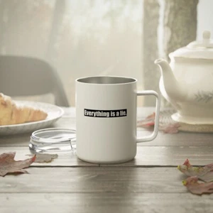 Taza de café aislada Everything is a Lie, 10 oz, taza de bebidas, taza pesimista - Imagen 1 de 7