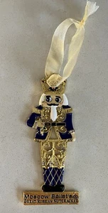 Adorno de Ballet de Moscú Gran Cascanueces Ruso Esmalte y Estrás con USADO - Imagen 1 de 6