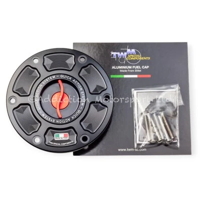 Tampa vermelha do tanque de gasolina enchimento sem chave TWM para Kawasaki ZZR1200 - TKPR.02.R - Imagem 1 de 3