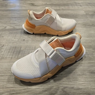 Zapatos para correr Sorel Kinetic Renegade con correa para mujer 9,5 blanco naranja NL4701-100 Foto 1 de 4