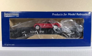 NEW IN BOX - Industrial Rail IDM 7001Norfolk & Western Flatcar w/Car -  N&W 2725 - Picture 1 of 5