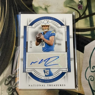2023 Panini National Treasures Signatures /99 Max Duggan #142 Rookie Auto RC - Image 1 of 4