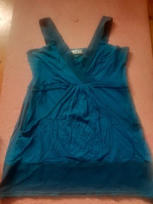 Top Blau Skunkfunk Mir Eingriffstaschen Gr. L Lang Geschnitten - Bild 1 von 3