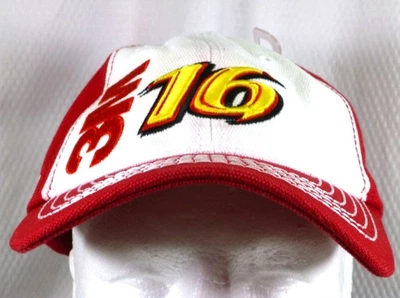 Sombrero Chase Authentics NASCAR Roush Fenway Racing 3M #16 ajustable rojo y blanco aprox. Foto 1 de 4