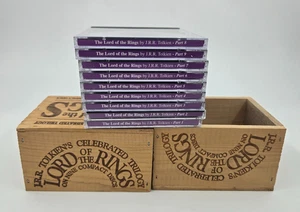 J.R.R. Tolkiens Lord Of The Rings Fully Dramatized On 9 Compact Discs Wooden Box - Picture 1 of 4