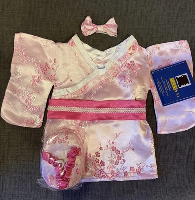 Build A Bear Kimono Japan Pink Cherry Blossom Sakura NEW With Tags Rare Retired - Image 1 of 4