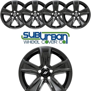 👀 2015-2023 Dodge Challenger SXT # IMP-401BLK 18" Gloss Black Wheel Skins SET/4 - Picture 1 of 8