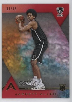 2017-18 Panini Ascension Base Red /75 Jarrett Allen #129 Rookie RC - Image 1 of 2