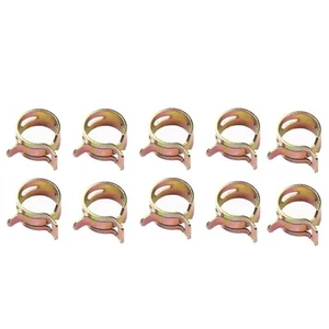 1/4 6 mm Spring Clip Vacuum Fuel Oil Hose Line Band Clamp Low Pressure 10pcs - Picture 1 of 4