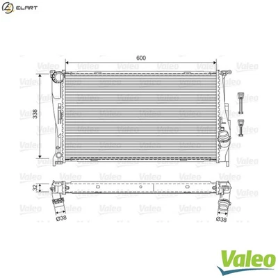 RADIATOR ENGINE COOLING 701601 FOR BMW 3/E90/E92/E91/Convertible X1/SUV/E84 - Image 1 of 4