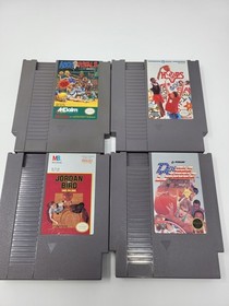 Lote de 4 aros de baloncesto Jordan Vs Bird Arch Rivals DD Nintendo NES probados