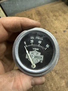 De colección OEM HD Harley Davidson Motocicleta VDO Prensa de Aceite Manómetro Pieza EE. UU. - Imagen 1 de 13