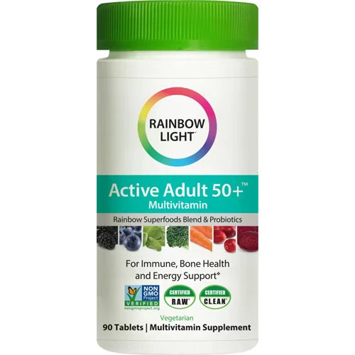2 мультивитамины Rainbow Light Active для взрослых 50+ ™ — 90 таблеток - Изображение 1 из 1