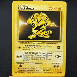 Electabuzz - 20/102 - Base Set - Unlimited - Rare - Pokemon - WOTC - Played - Picture 1 of 3