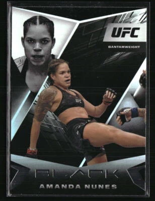 Amanda Nunes 2021 Panini Chronicles Black UFC #105 MMA Card - Image 1 of 2