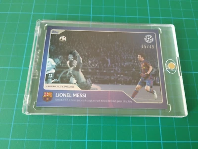 LIONEL MESSI TOPPS UEFA Champions - 30 Seasons Celebration - #90 PARALLEL 35/49 - Image 1 of 4
