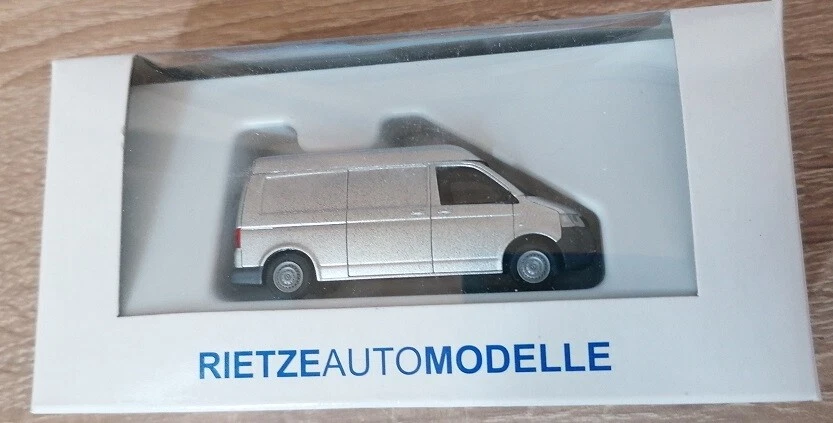 Rietze 21511 - 1/87 Volkswagen T5 Mhd Scatola Lungo Metallico - Nuovo - Immagine 1 di 1