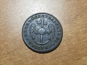 FRANCIA ALEMANIA LOUIS XVI JETON RECHENPFENNIG ANCLA ANKER 20 mm - Imagen 1 de 2