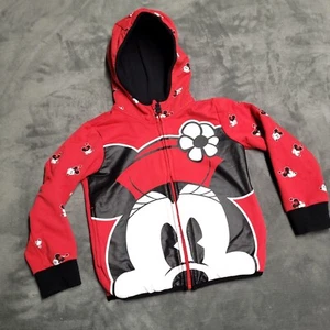 Disney Junior Mickey Hoodie Youth Girl's Size 5 - 6 Full Zip Hooded Sweater Logo - Picture 1 of 8
