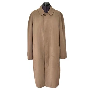 Sanyo Tan Khaki Lined Raincoat, Size 40R - Picture 1 of 9