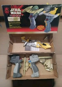 1999 Tiger Electronics Star Wars Episode I Naboo & Droid Fighter Battle CIB - Picture 1 of 10