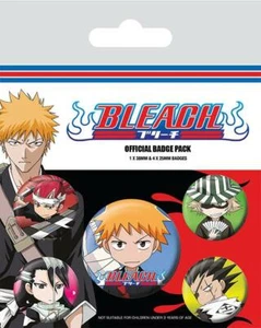 Offiziell Lizenziert - Bleach - Chibi Figuren 5 Abzeichen Packung Anime - Picture 1 of 1