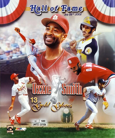 OZZIE SMITH St. Louis Cardinals Career Commemorative Premium 20x24 POSTER Print Cover