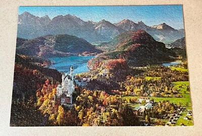 Rompecabezas NEUSCHWANSTEIN (1973 Ravensburger) -- 1000 piezas -- 100 % completo Foto 1 de 3