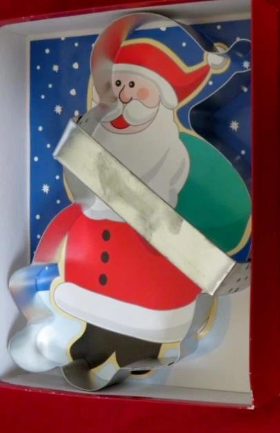 Cortador de galletas vintage Fox Run 11,5" gigante colosal SANTA CLAUS metal Navidad Foto 1 de 4