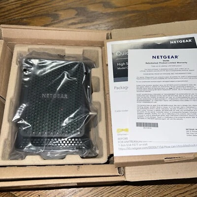 NETGEAR CM700 High Speed Cable Modem CM700-100NAS 1.4Gbps DOCSIS 3.0 Refurbished - Image 1 of 2