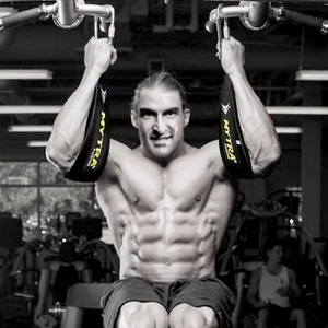 Mytra Fusion Fitness Klimmzug hängende Standstange schwarzes Paar Bauchgurt  - Bild 1 von 4