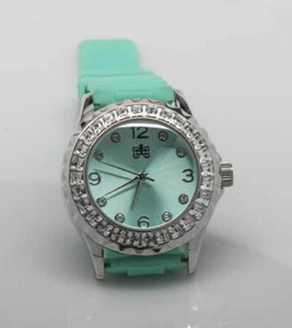 Sparkling Rhinestone Surround Face, CUR100 Womens Watch, Green Strap/Face - Picture 1 of 5